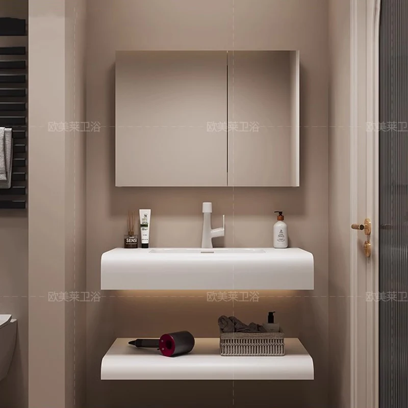 Home Bathroom Vanity Combo - Merhaba Modern Basit Banyo Dolapları Lavabo