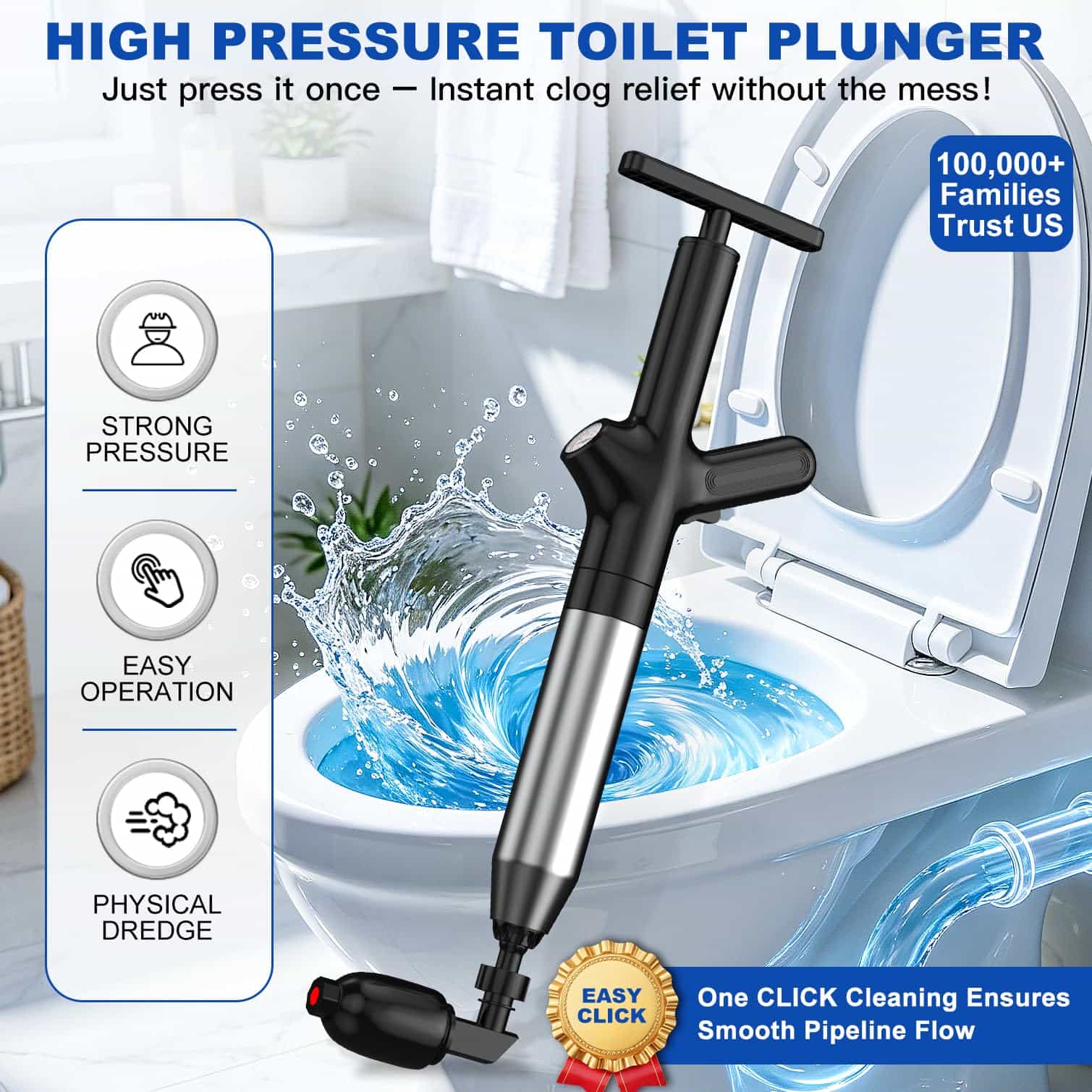 Tuvalet Tıkanıklık Giderici, Y - Plunger Toilet incelemesi ve fiyatı